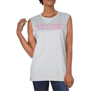 NWT Prince Peter “Life is Hard Eat a Carb” Muscle Woman’s Tank in Medium💕